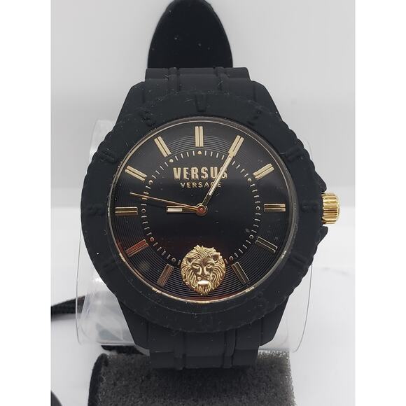 Versus Versace men's dress watch. Large black face. VSPOY6821 working watch - Picture 1 of 4